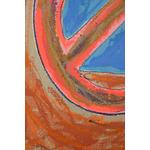 Monumental Frank Stella Unique Painting Over Limited Edition Screenprint